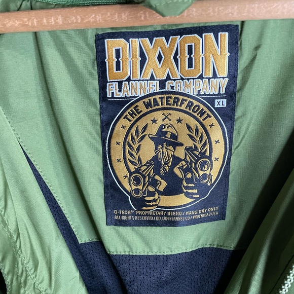 Dixxon Windbreaker Hooded Jacket Men’s XL The Waterfront Green water-resistant - Picture 9 of 15